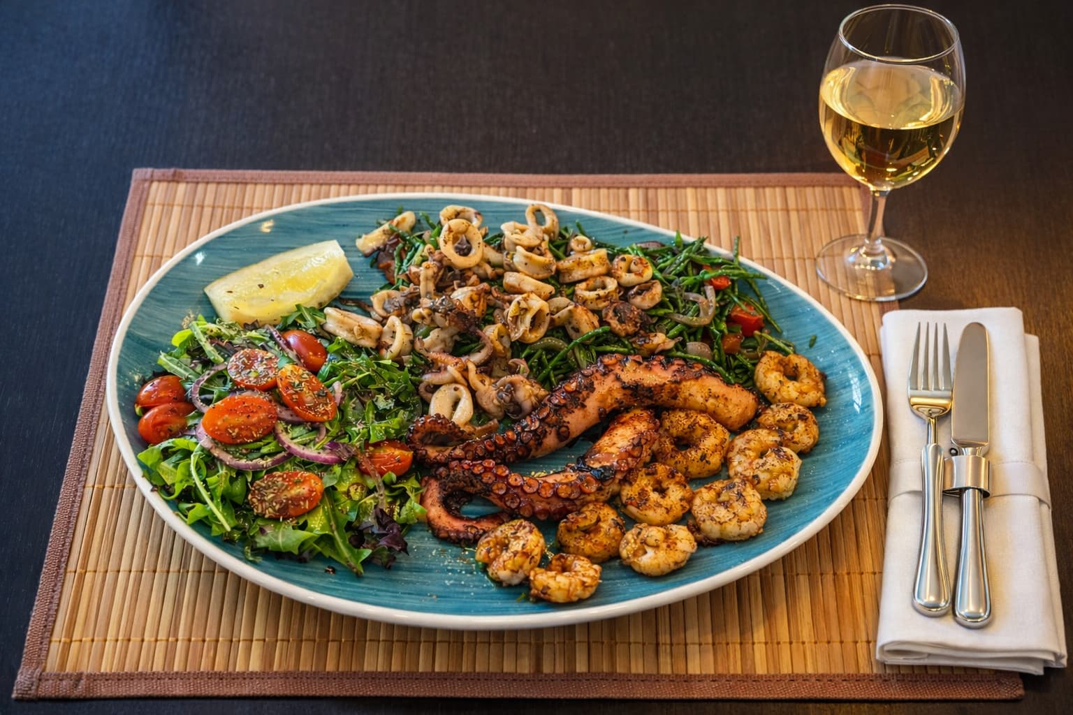 Fischgericht als Spezialitaet des Hauses